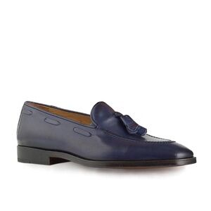 Mariano Sagres Patina Blue Tassel Loafers